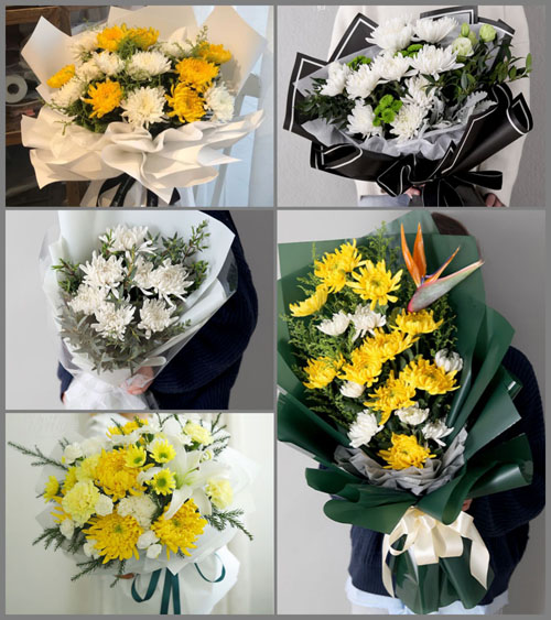 浙江省衢州龙游县模环乡姚西塘村白事花束代送